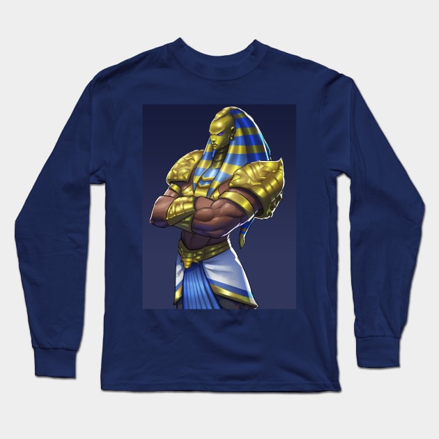 Egyptian King Collection Long Sleeve T-Shirt by Beckley Art